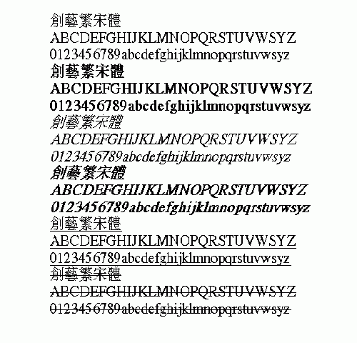 創(chuàng)藝繁宋體字體 創(chuàng)藝繁宋體